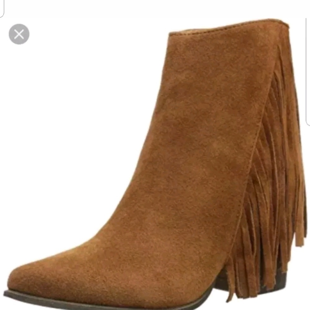 Steve Madden Country Boot Suede Fringe 10
